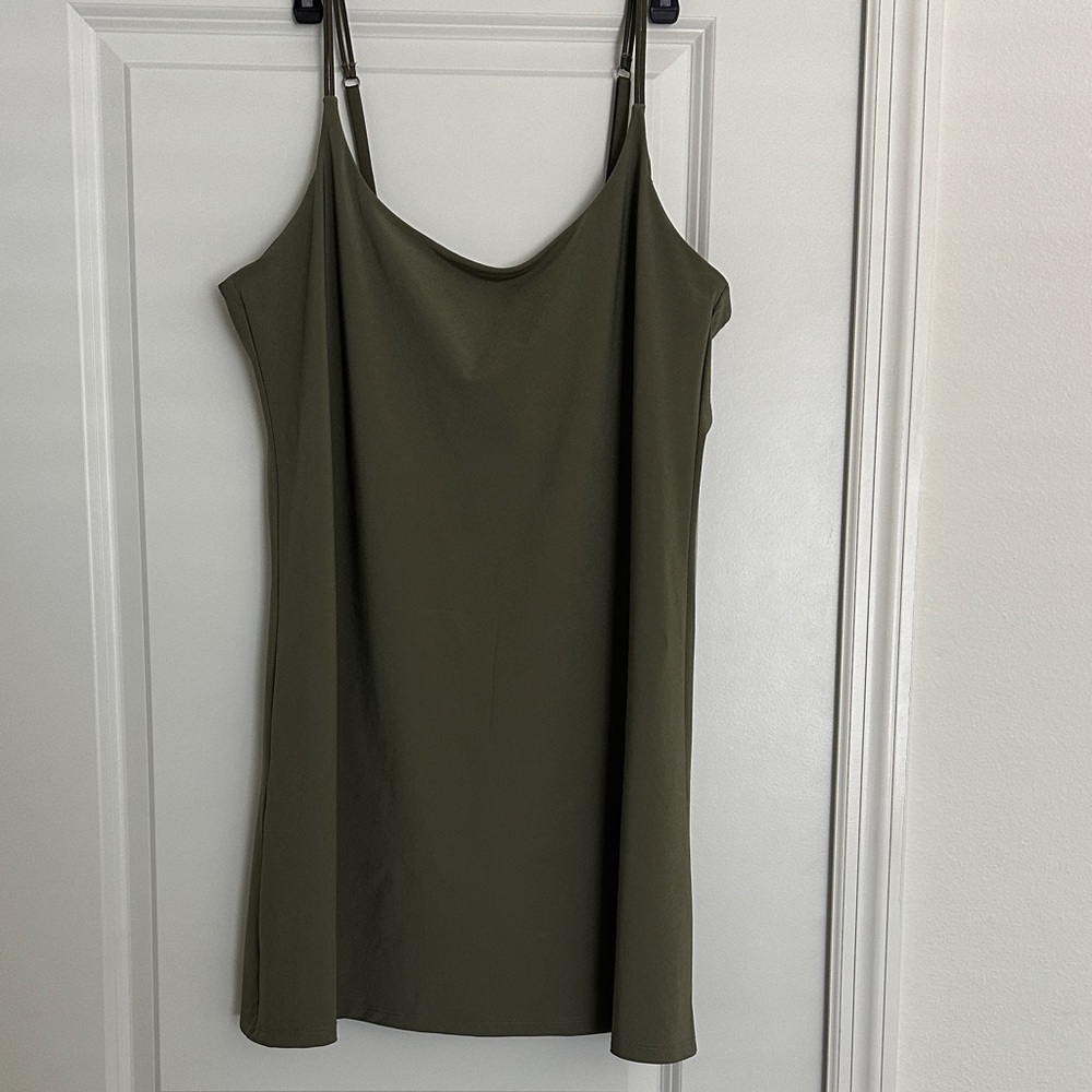 Abercrombie & Fitch Olive Green Slip Dress